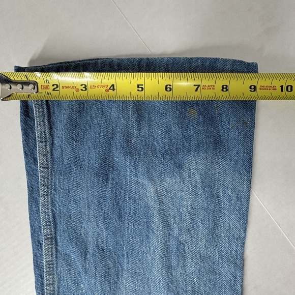 VTG 70s Levis Orange Tab Overalls Womens 28 42 Taron Zip USA Rivets DISTRESSED - Picture 10 of 16